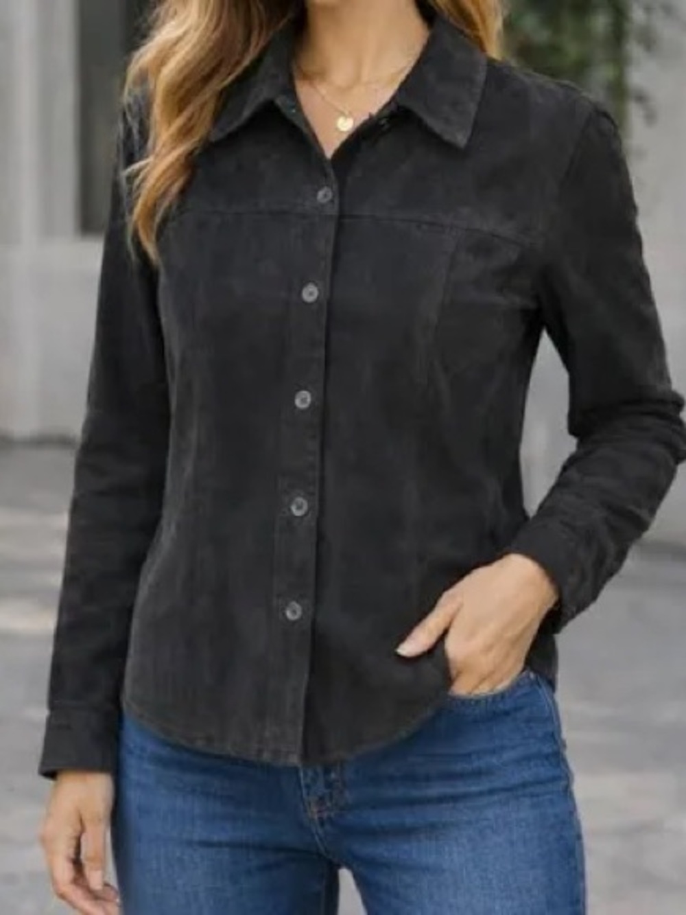 A.M.I. Vintage suede leather jacket